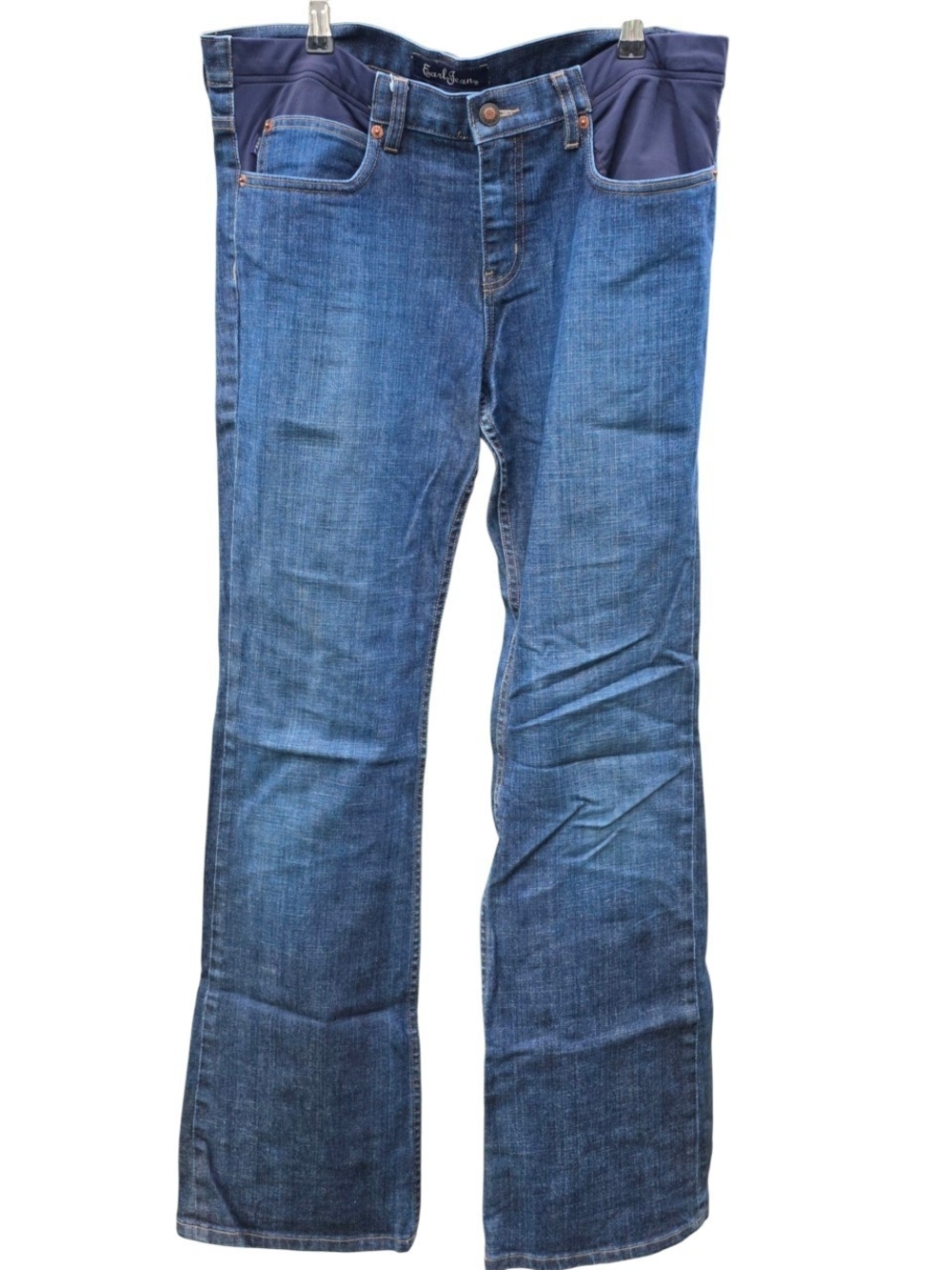 Earl Jean Vintage Low Belly Side Panel Stretch Maternity Bootcut Jeans Size 30